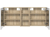 Bathroom Cabinet Set 3 pcs 100 x 10.5 x 60.5 cm Engineered wood 3403698