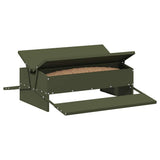 Chicken Treadle Feeder Olive Green 75 x 53 x 20.5 cm 874676