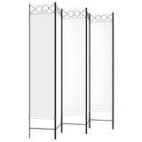 6-Panel Room Divider White 240x200 cm Fabric 350158