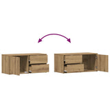 TV Cabinet Artisan Oak 80x34x35.5 cm Engineered Wood 856011