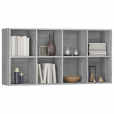 Book Cabinet/Sideboard Grey Sonoma 66x30x130 cm Engineered Wood 815250