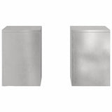 Plant Stand 2 pcs Silver 24 x 24 x 35 cm Stainless steel 865810