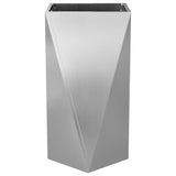 Planter Silver 40 x 40 x 75 cm Galvanised Steel 883790