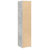 Highboard Concrete Grey 40x41x185 cm Engineered Wood 3281669