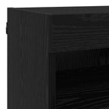 TV Wall Units with LED with LED 5 pcs Black Oak 80 x 30 x 40 cm 3402970