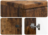 3 Piece Bathroom Cabinet Set BREDA Smoked Oak Engineered Wood 3417482