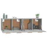 Wall Cabinets 2 pcs Concrete Grey 60x36.5x35 cm Engineered Wood 3115631