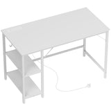 Computer Desk, with Power Sockets - White T3398P343177