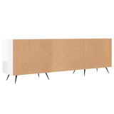 TV Cabinet High Gloss White 150x30x50 cm Engineered Wood 829070