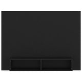 ZNTS Wall TV Cabinet Black 120x23.5x90 cm Engineered Wood 808270