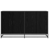 Sideboard Black Oak 134 x 35 x 76 cm Engineered Wood 3446628