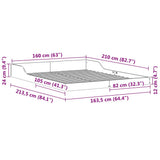 Bed Frame White 160 x 210 cm Solid Pine Wood 873356