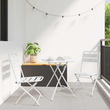 Garden Folding Chair Folding 2 pcs White 42 x 52 x82cm 42002938
