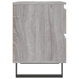 Bedside Cabinet Grey Sonoma 40x35x50 cm Engineered Wood 826904