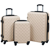 Hardcase Trolley Set 3 pcs Gold ABS 92416