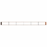 Raised Garden Bed Rusty 600 x 40 x 55 cm corton 8006303
