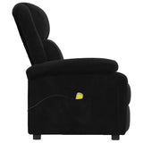 Massage Chair Black Velvet 342416