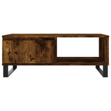 Coffee Table Smoked Oak 90x60x35 cm Engineered Wood 827073