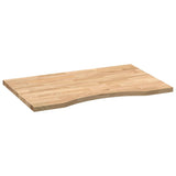Desk Top Untreated 80x60x2.5 cm Solid Wood Oak Rectangular 4009012