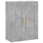 Highboard Concrete Grey 69.5x34x180 cm Engineered Wood 3199677