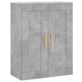 Highboard Concrete Grey 69,5x34x180 cm Engineered Wood 3200061