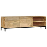 TV Cabinet 145x30x41 cm Solid Mango Wood 247944