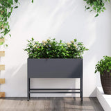 Raised Garden Planter Anthracite 60 x 26 x 45 cm Steel 865885