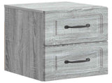 Wall-Mounted Bedside Cabinet Grey Sonoma 34.5 x 33 x 40 cm 899327