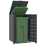 Wheelie Bin Storage for Single Bin Anthracite 69x79x117 cm Steel 4008426