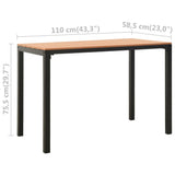 Garden Dining Set Brown and Black 317140