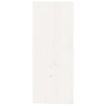 ZNTS Wine Cabinet White 62x25x62 cm Solid Wood Pine 821543