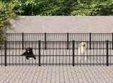 Outdoor Dog Kennel Steel 18.82 m 3124627