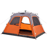Family Tent Dome 6-Person Grey and Orange Quick Release 4004235