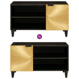TV Cabinet Black and Gold 80 x 33 x 46 cm Engineered wood 4017843