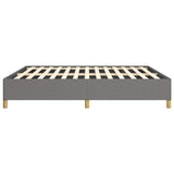 Bed Frame without Mattress Dark Grey 152x203 cm Queen Fabric 347207