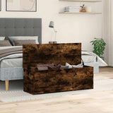 Storage Box Smoked Oak 102x35x35 cm Engineered Wood 840692