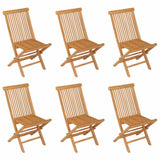 7 Piece Garden Dining Set Solid Teak Wood 3059594