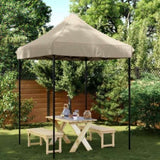 Foldable Party Tent Pop-Up Taupe 200x200x306 cm 4004986