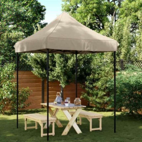 Foldable Party Tent Pop-Up Taupe 200x200x306 cm 4004986