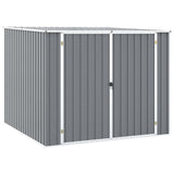 Garden Shed Grey 195x198x159 cm Galvanised Steel 46254