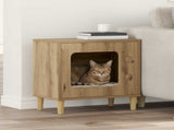 Cat House Artisian Oak 51 x 30 x 52 cm Engineered Wood 8000661