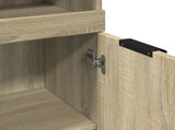 Bathroom Cabinet Sonoma Oak 32x34x188.5 cm Engineered Wood 849656