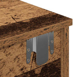 Wall Shelf with Drawers Old Wood 60x28x15 cm Engineered Wood 859948