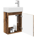 Bathroom Vanity Unit with Tap Old Wood 45.5 x 25.5 x 84 cm 889499