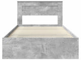 Bed Frame Concerte Grey 75 x 190 cm Solid Pine Wood 3409818