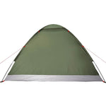 Camping Tent Dome 4-Person Olive Green Waterproof 4009636