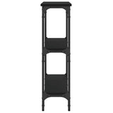 Console Table Black 100x22.5x75 cm Engineered Wood 834025