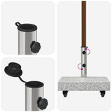 Parasol Base Gery 45 x 25 x 45 cm Granite 42006585