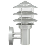 Outdoor Wall Lights 2pcs Silver Stainless Steel 4006229