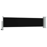 Patio Retractable Side Awning 60x300 cm Black 48352